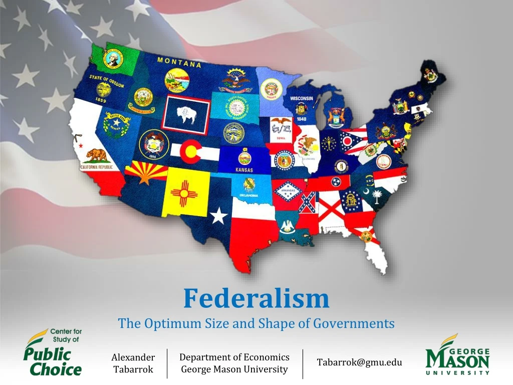 federalism the optimum size and shape of governments