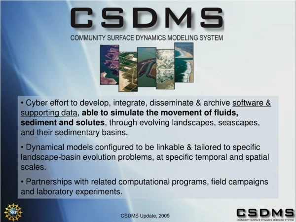CSDMS Update, 2009