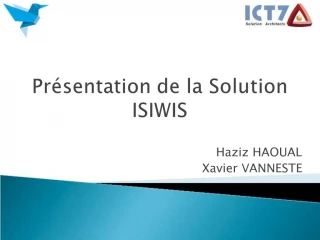 Pr sentation de la Solution ISIWIS - slide 1