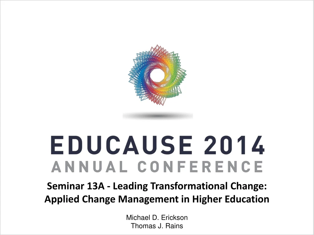 seminar 13a leading transformational change