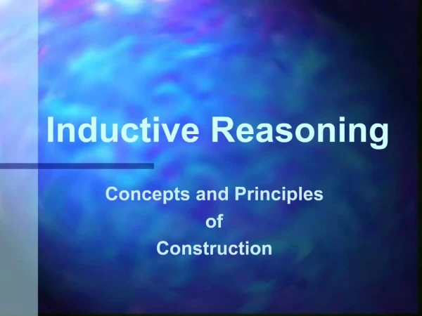 Inductive Reasoning