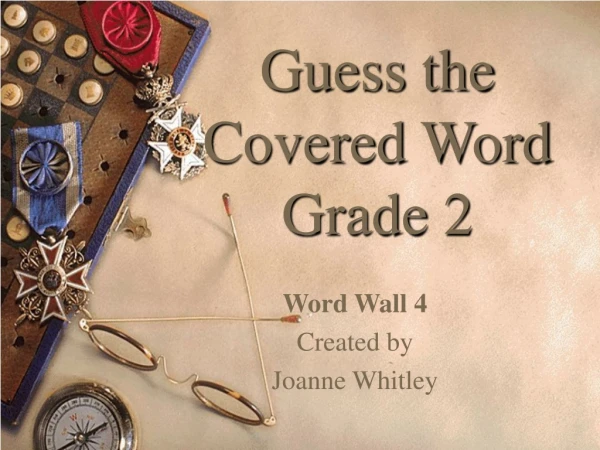 Guess the Covered Word Grade 2