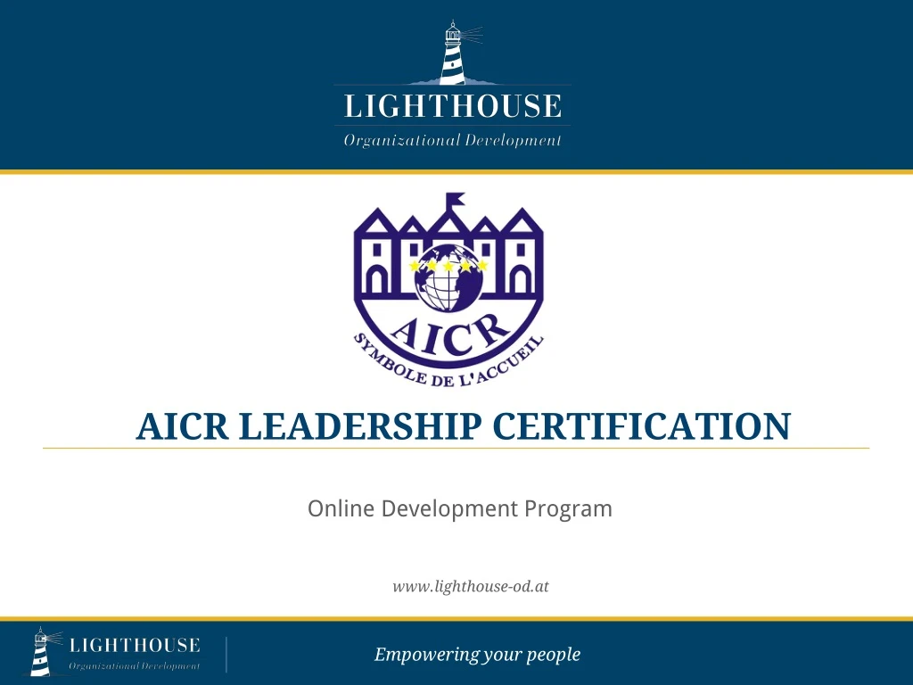 aicr leadership certification