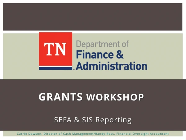 Grants Workshop