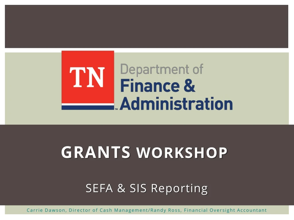grants workshop