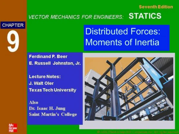 Distributed Forces: Moments of Inertia