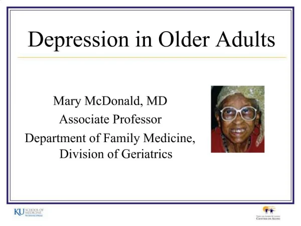 Depression in Older Adults