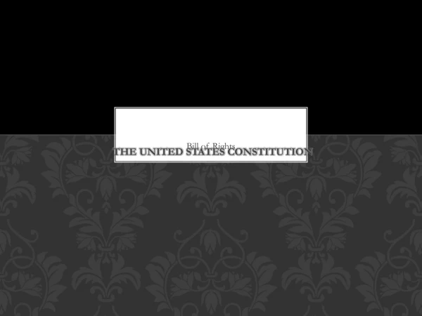 The United States Constitution