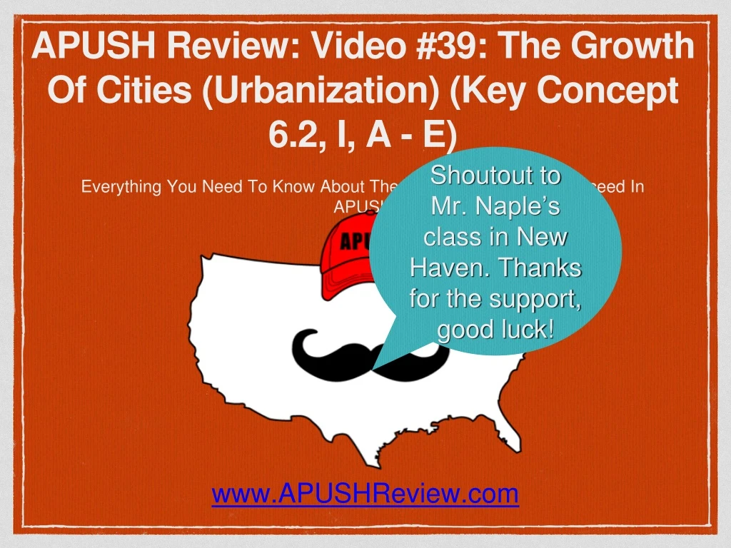 apush review video 39 the growth of cities urbanization key concept 6 2 i a e