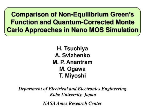 H. Tsuchiya A. Svizhenko M. P. Anantram M. Ogawa T. Miyoshi