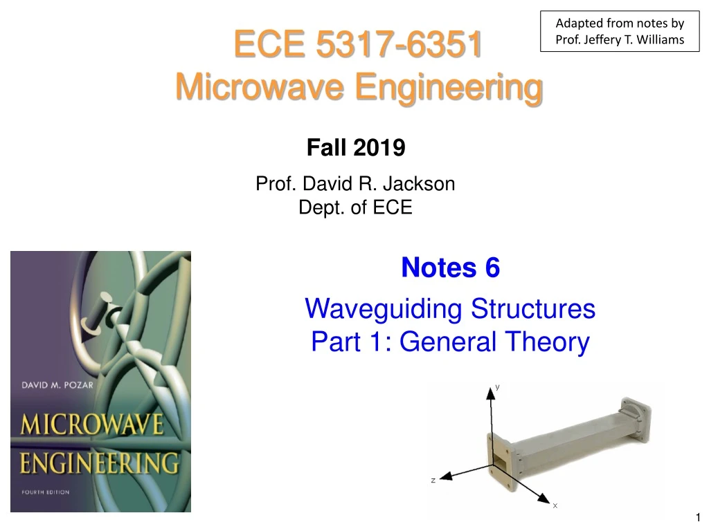 adapted from notes by prof jeffery t williams