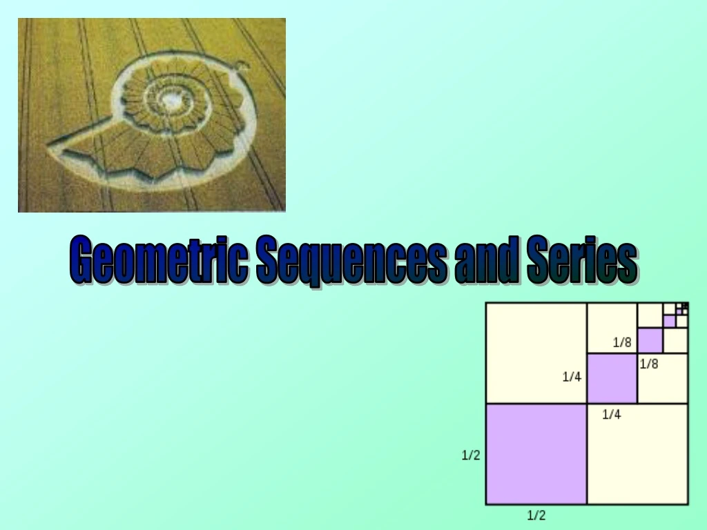 geometric sequences and series