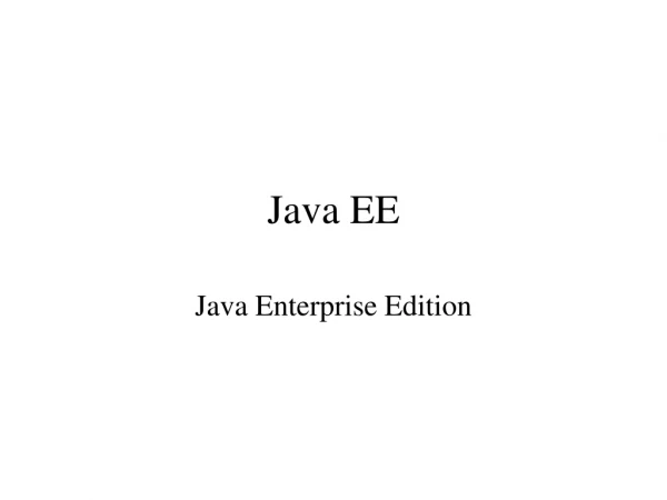 java ee