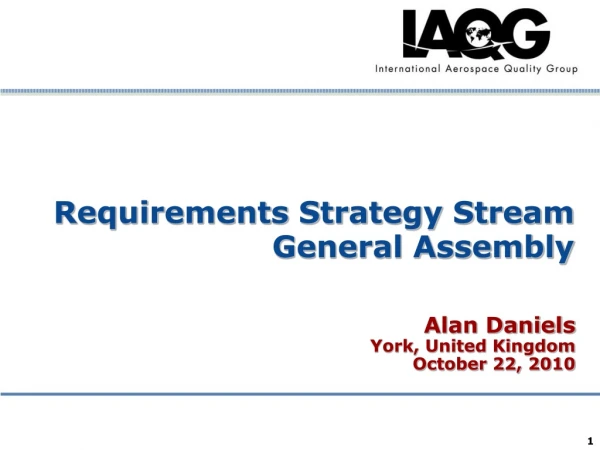 Requirements Strategy Stream General Assembly
