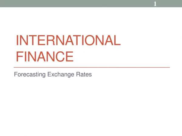 International Finance