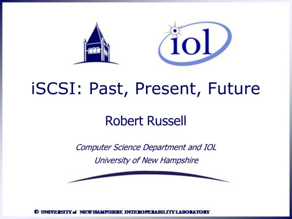 ISCSI: Past, Present, Future