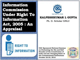 Ph. D. Scholar GNLU - slide 1