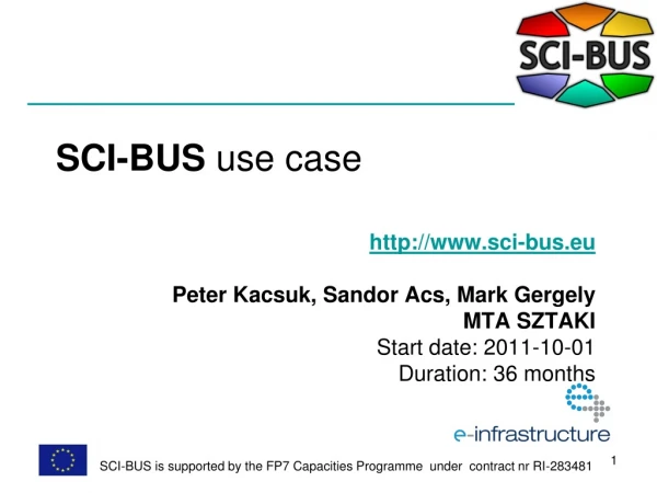 SCI-BUS use case
