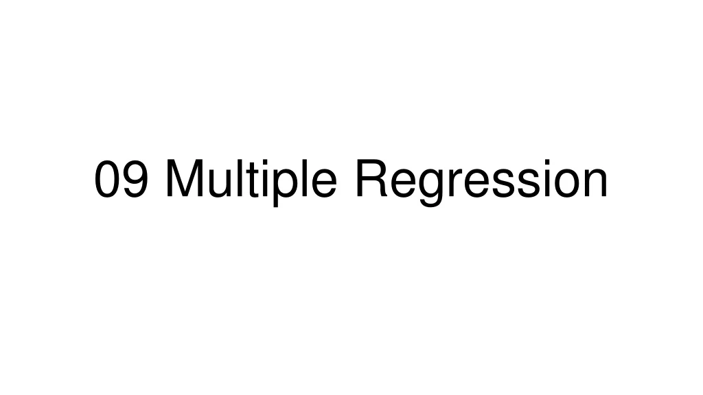 09 multiple regression