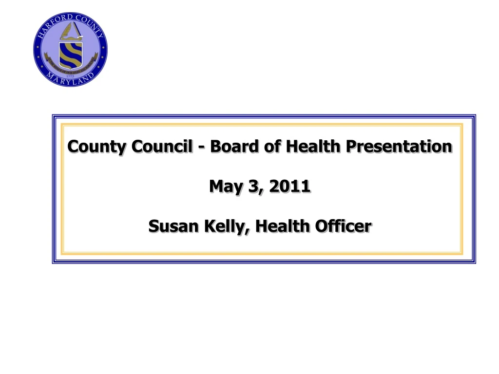 county council board of health presentation