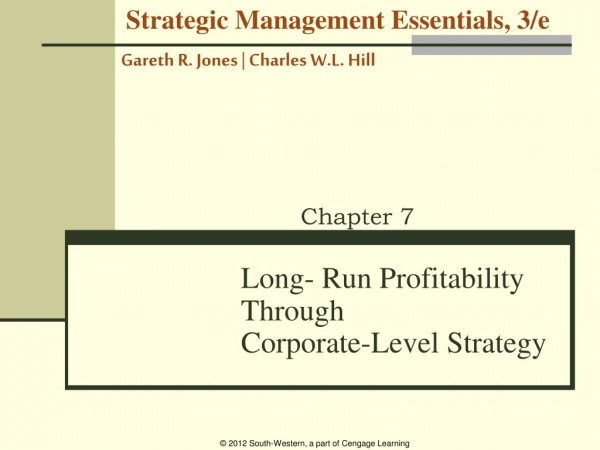 Long- Run Profitability Through Corporate-Level Strategy