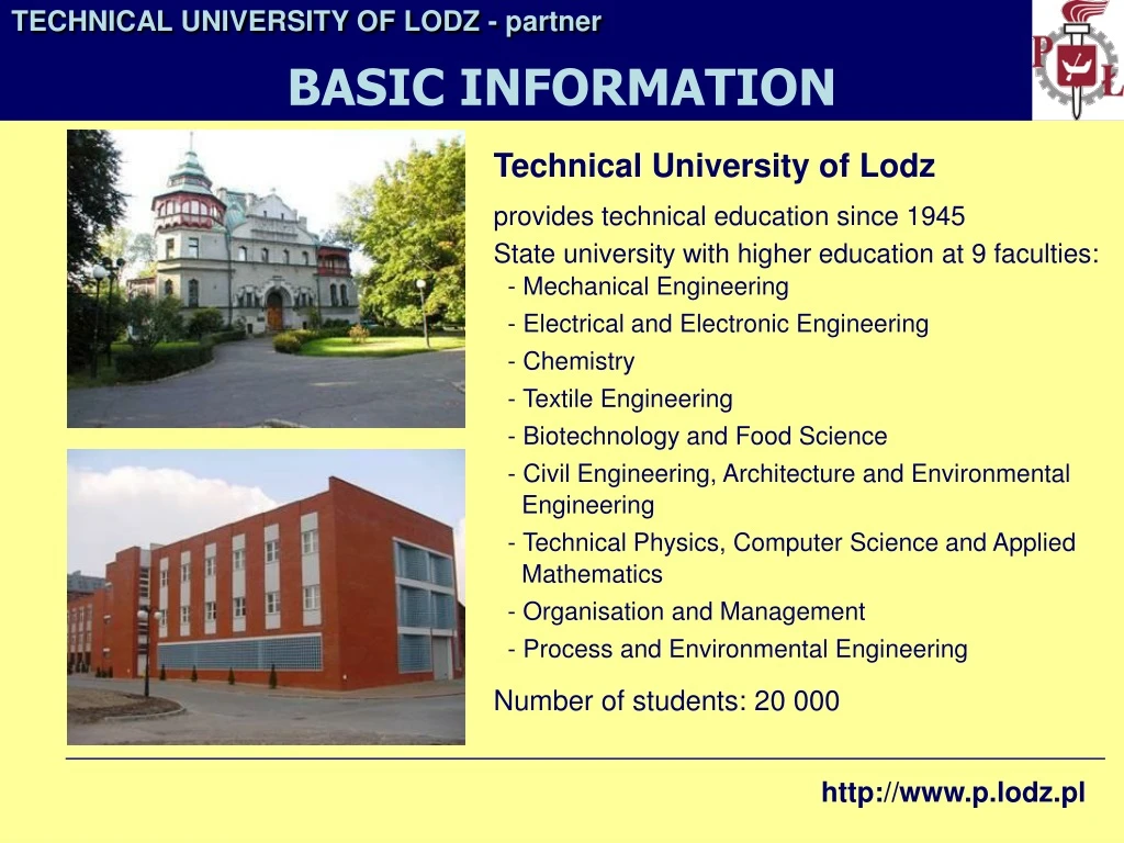 technical university of lodz partner basic