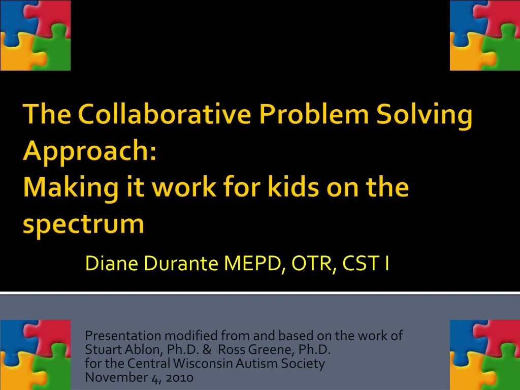 the collaborative problem solving approach making it work for kids on the spectrum