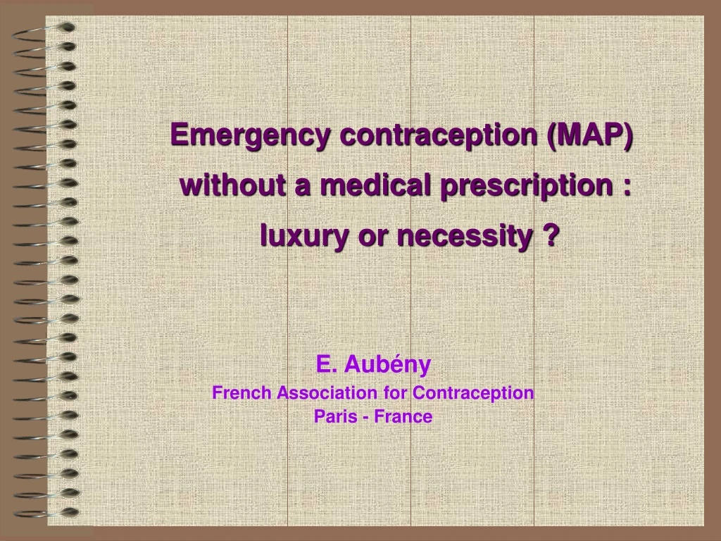 emergency contraception map without a medical prescription luxury or necessity