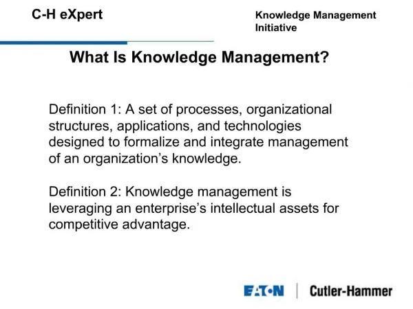 Knowledge Management Initiative