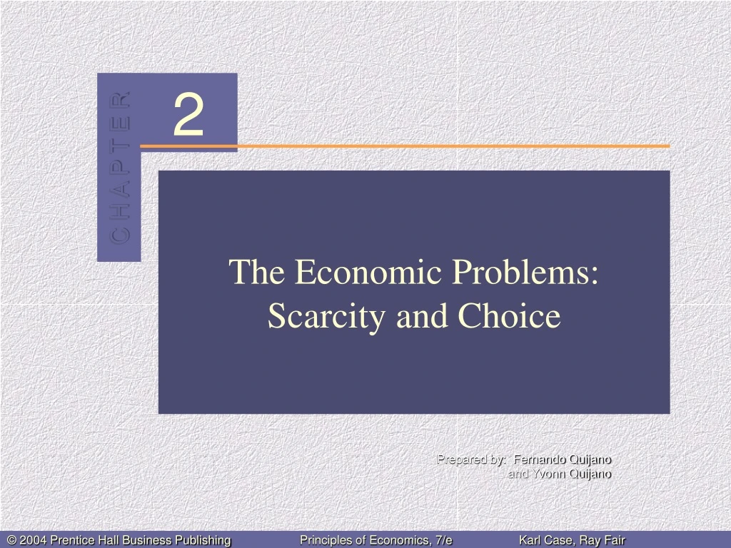 the economic problem s scarcity and choice
