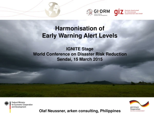 Harmonisation of Early Warning Alert Levels IGNITE Stage