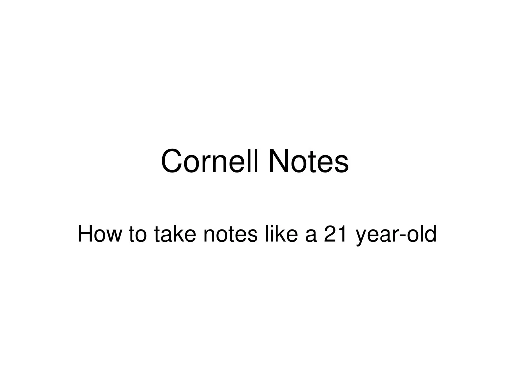 cornell notes