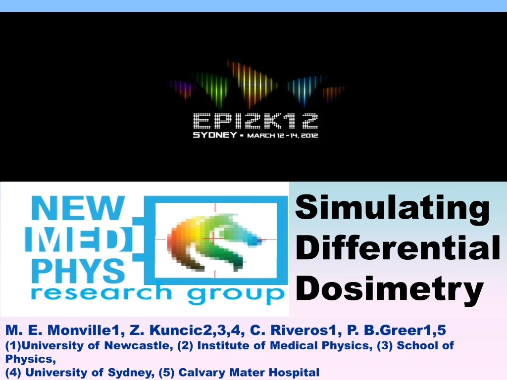 simulating differential dosimetry