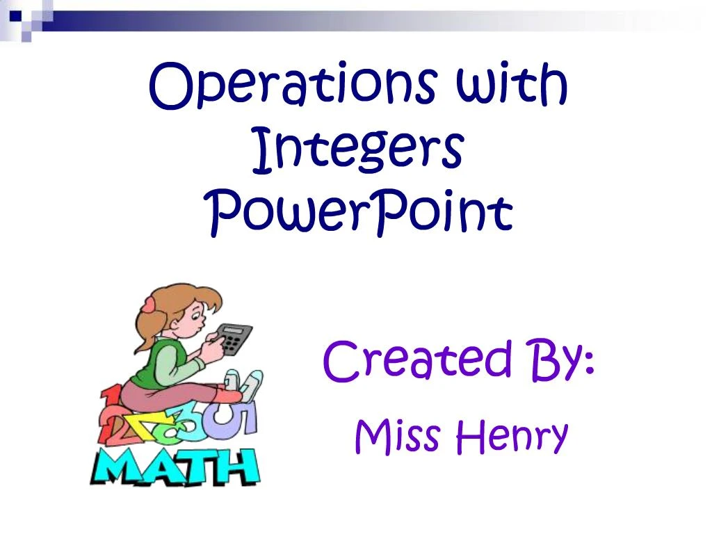 PPT - Integers PowerPoint Presentation, Free Download - ID:396036