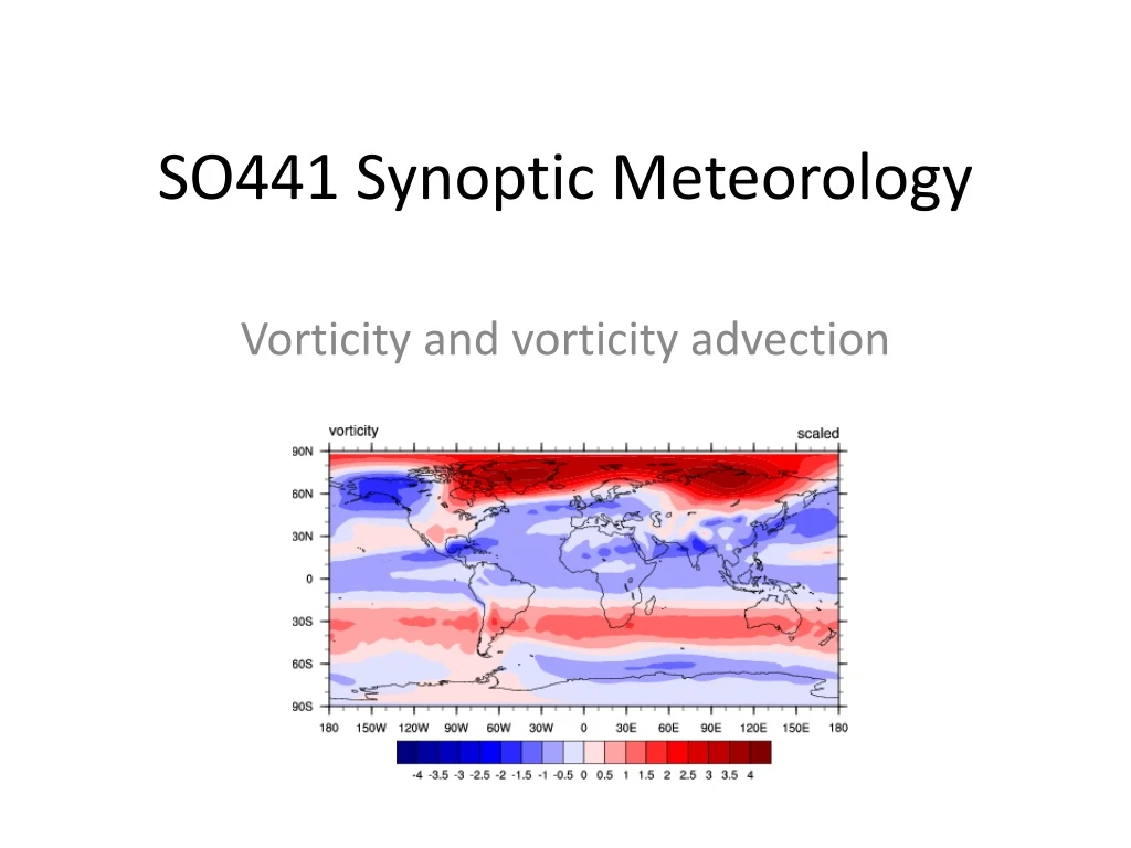 so441 synoptic meteorology