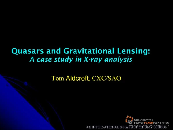 Quasars and Gravitational Lensing: