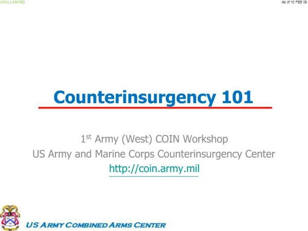 Counterinsurgency 101