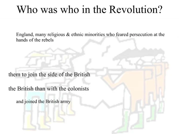 Who was who in the Revolution