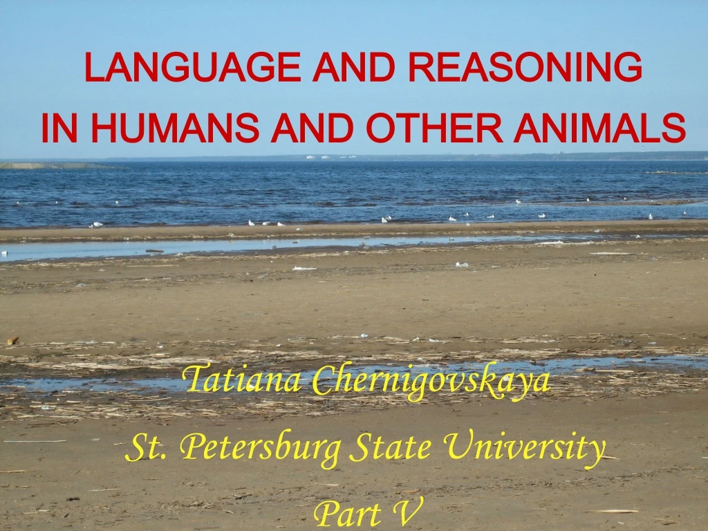 language and reasoning in humans and other