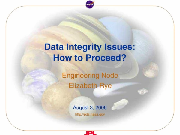 Data Integrity Issues: How to Proceed