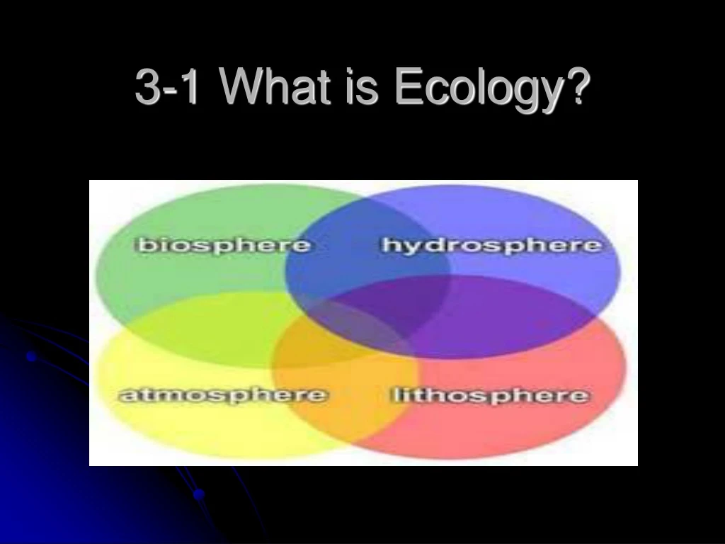 3 1 what is ecology