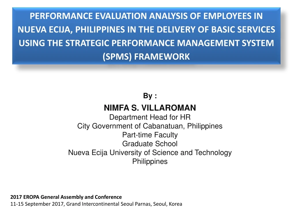 performance evaluation analysis of employees