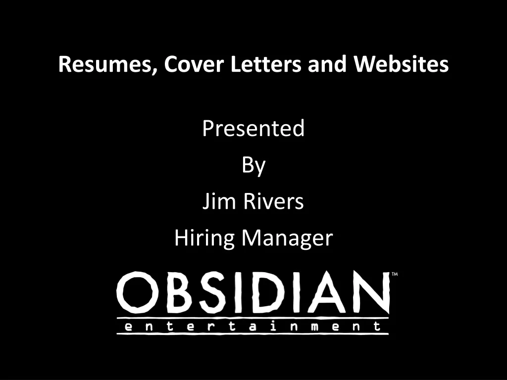 resumes cover letters and websites