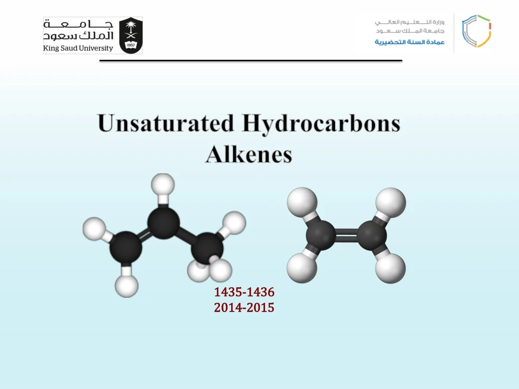 unsaturated hydrocarbons alkenes