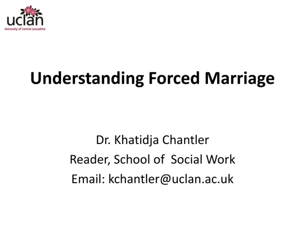 Understanding Forced Marriage