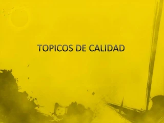 topicos de calidad - slide 1