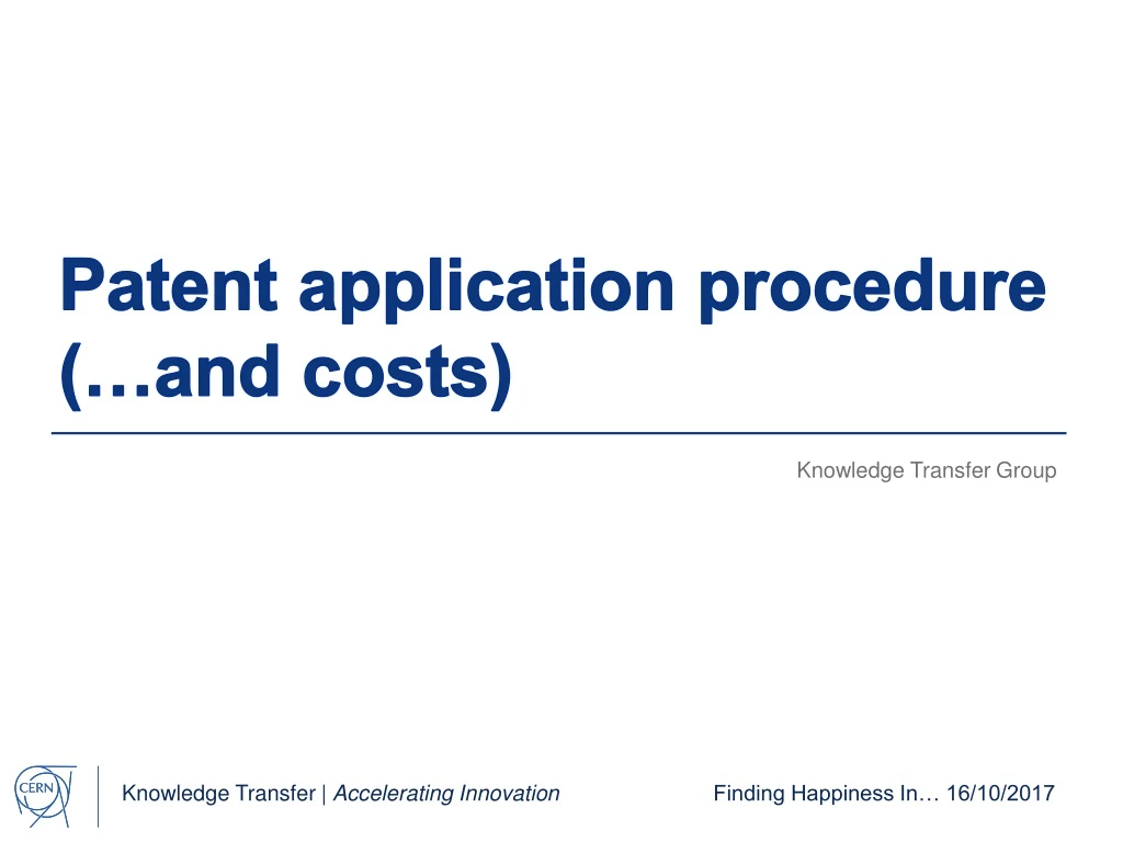 patent application procedure and costs