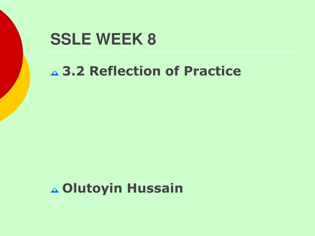 ssle week 8