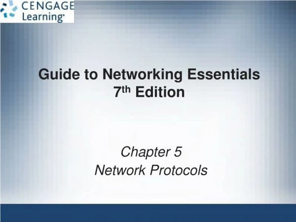 Guide to Networking Essentials 7 th Edition