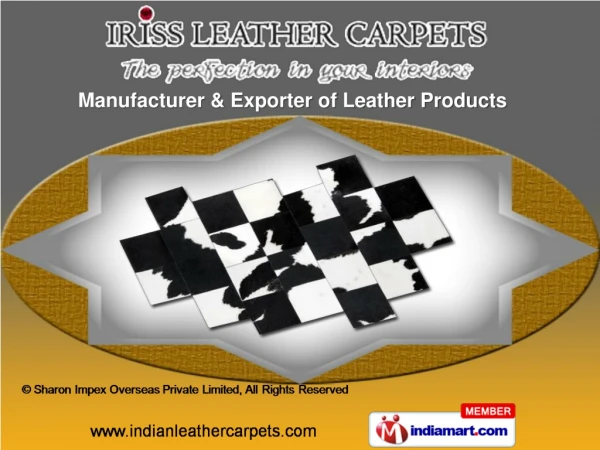 Leather Carpets by Sharon Impex Overseas Private Limited Kan